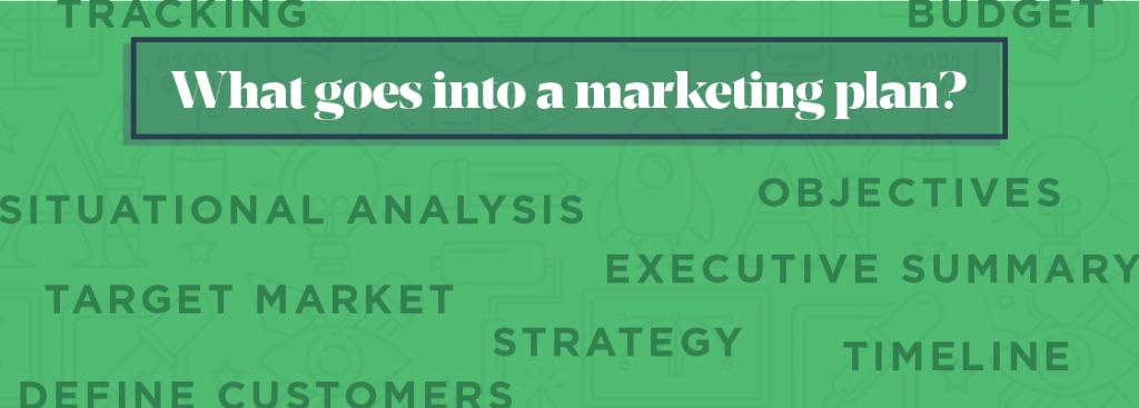 What goes into a marketing plan?